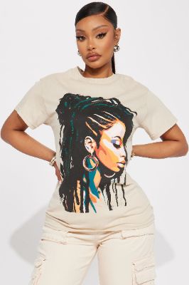 In Love With Myself Graphic Tee - Sand made by Fashion Nova