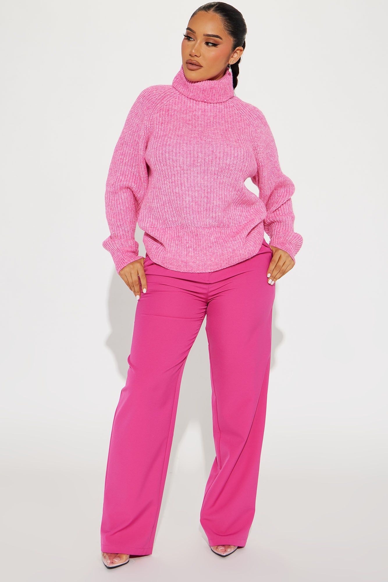 Clover Turtleneck Sweater - Pink sold by Fashion Nova product image thumbnail 2