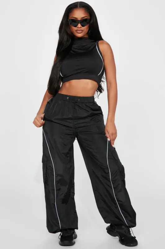 Keep Going Jogger Set - Black sold by Fashion Nova