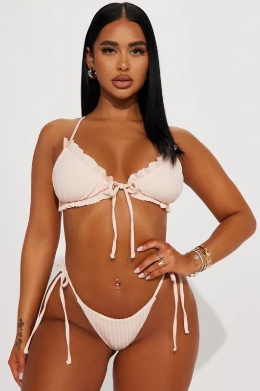 Ariel Ruched 2 Piece Bikini - Nude sold by Fashion Nova