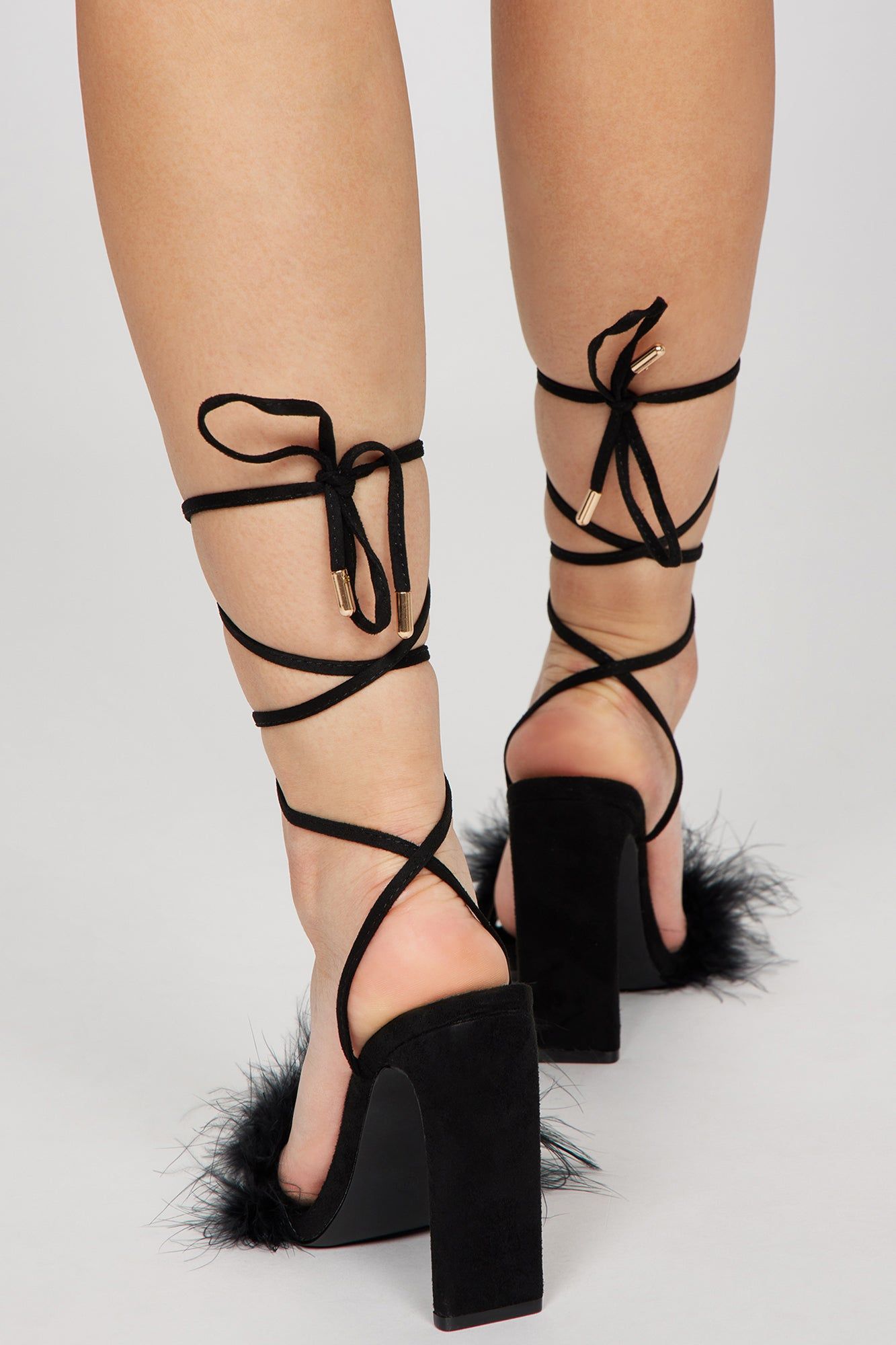 Set The Bar Wrap Up Heels - Black sold by Fashion Nova product image thumbnail 4