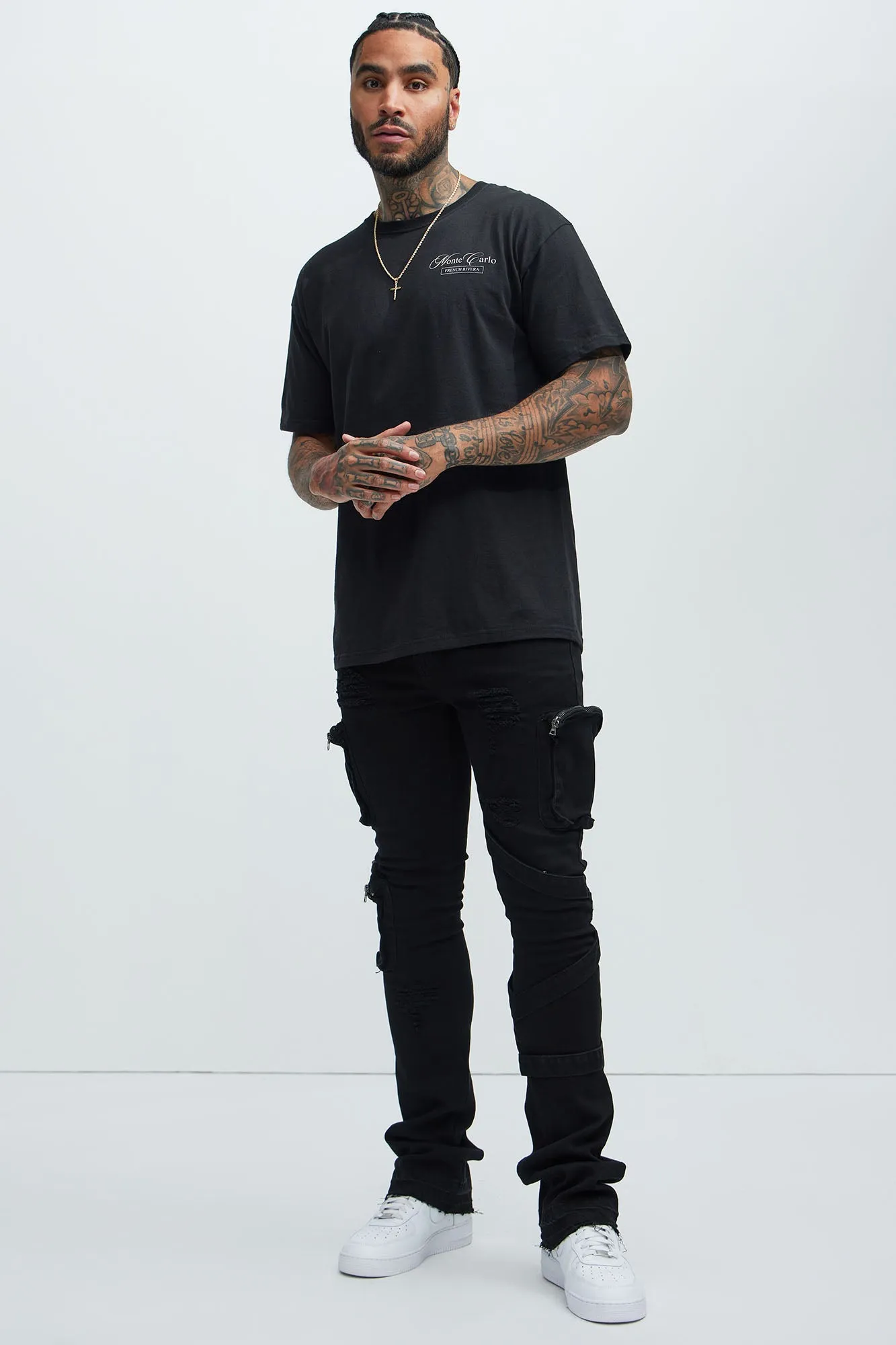 Monte Carlo French Rivera Short Sleeve Tee - Black sold by Fashion Nova product image thumbnail 2