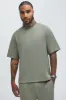 Capstan Textured Relaxed Tee - Olive sold by Fashion Nova