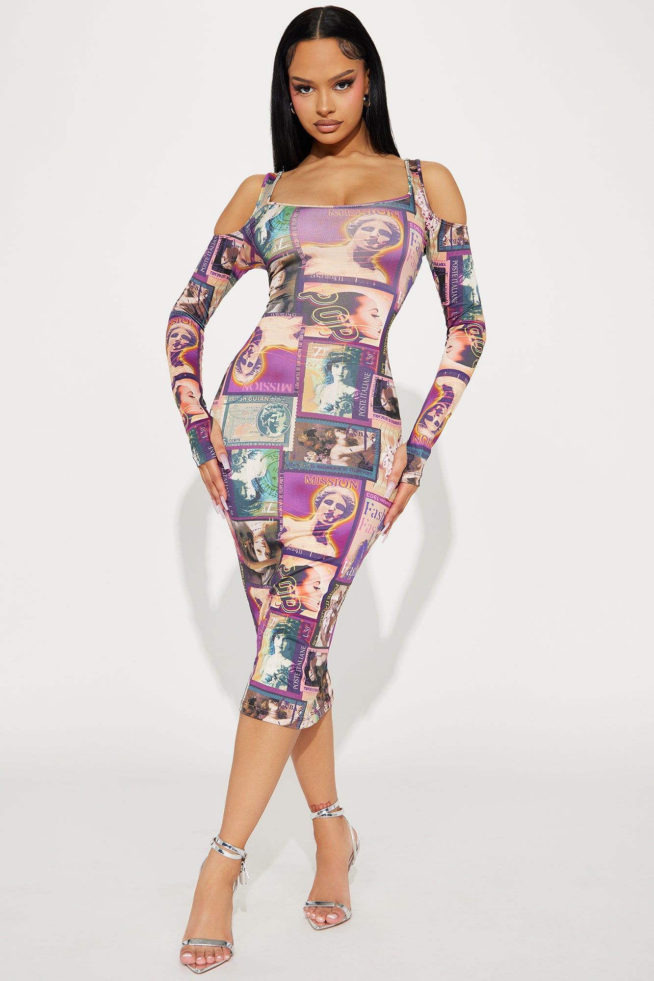 Alexis Midi Dress - Multi Color sold by Fashion Nova