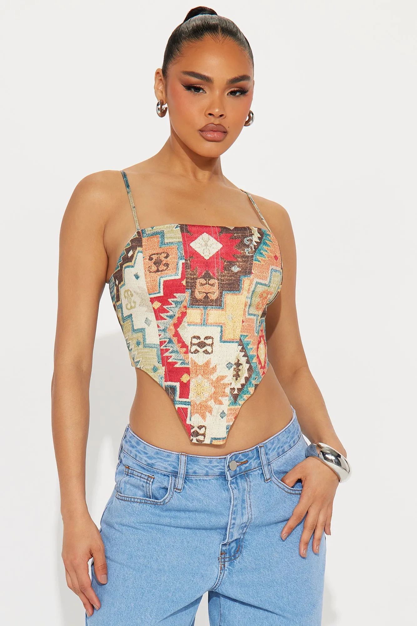 True To This Corset Top - Multi Color sold by Fashion Nova