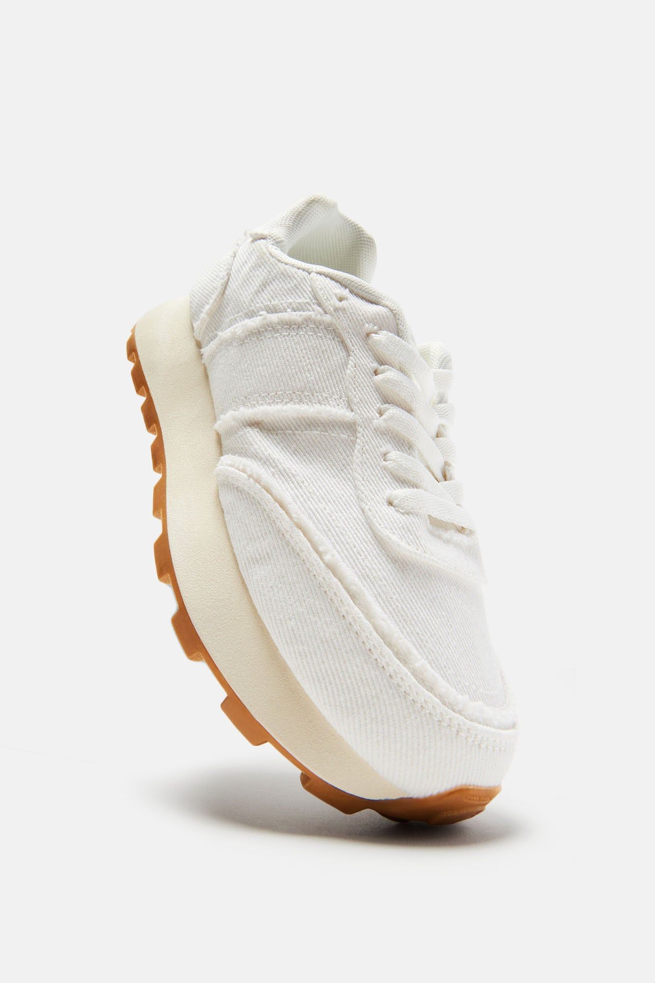 Kalia Denim Sneakers - White sold by Fashion Nova product image thumbnail 4