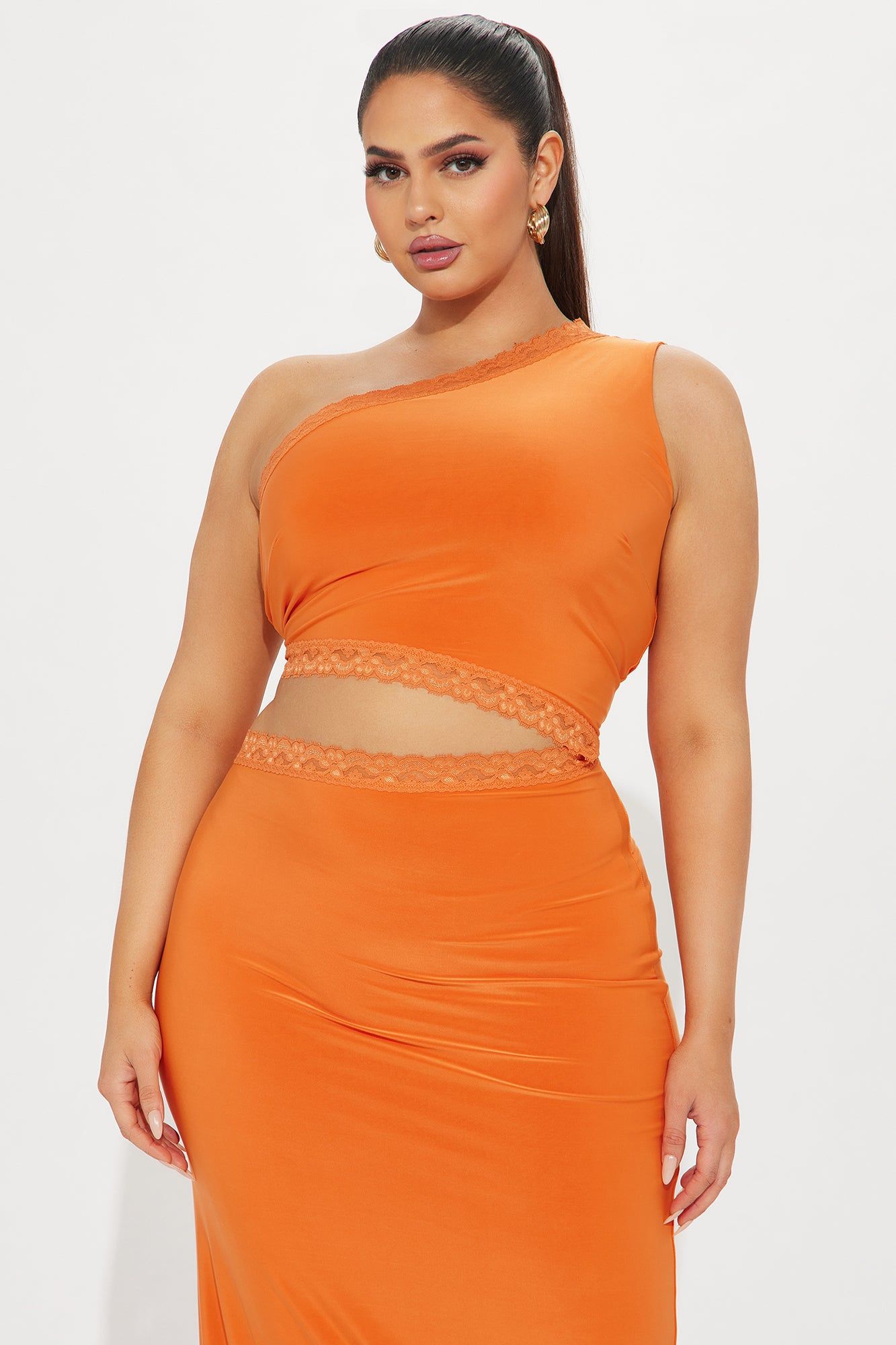 Make Time Double Lined Maxi Dress - Orange sold by Fashion Nova product image thumbnail 5
