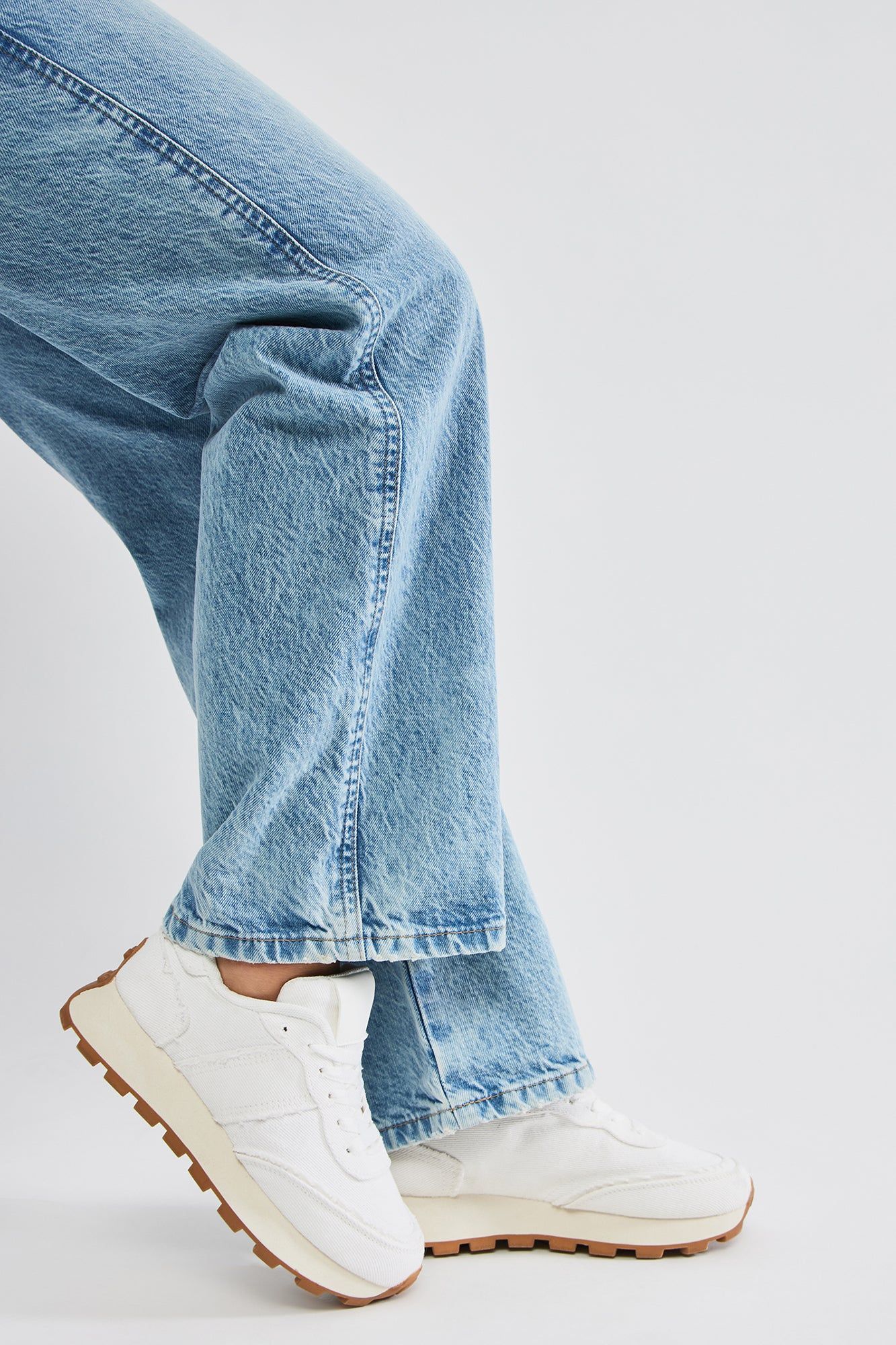 Kalia Denim Sneakers - White sold by Fashion Nova product image thumbnail 5