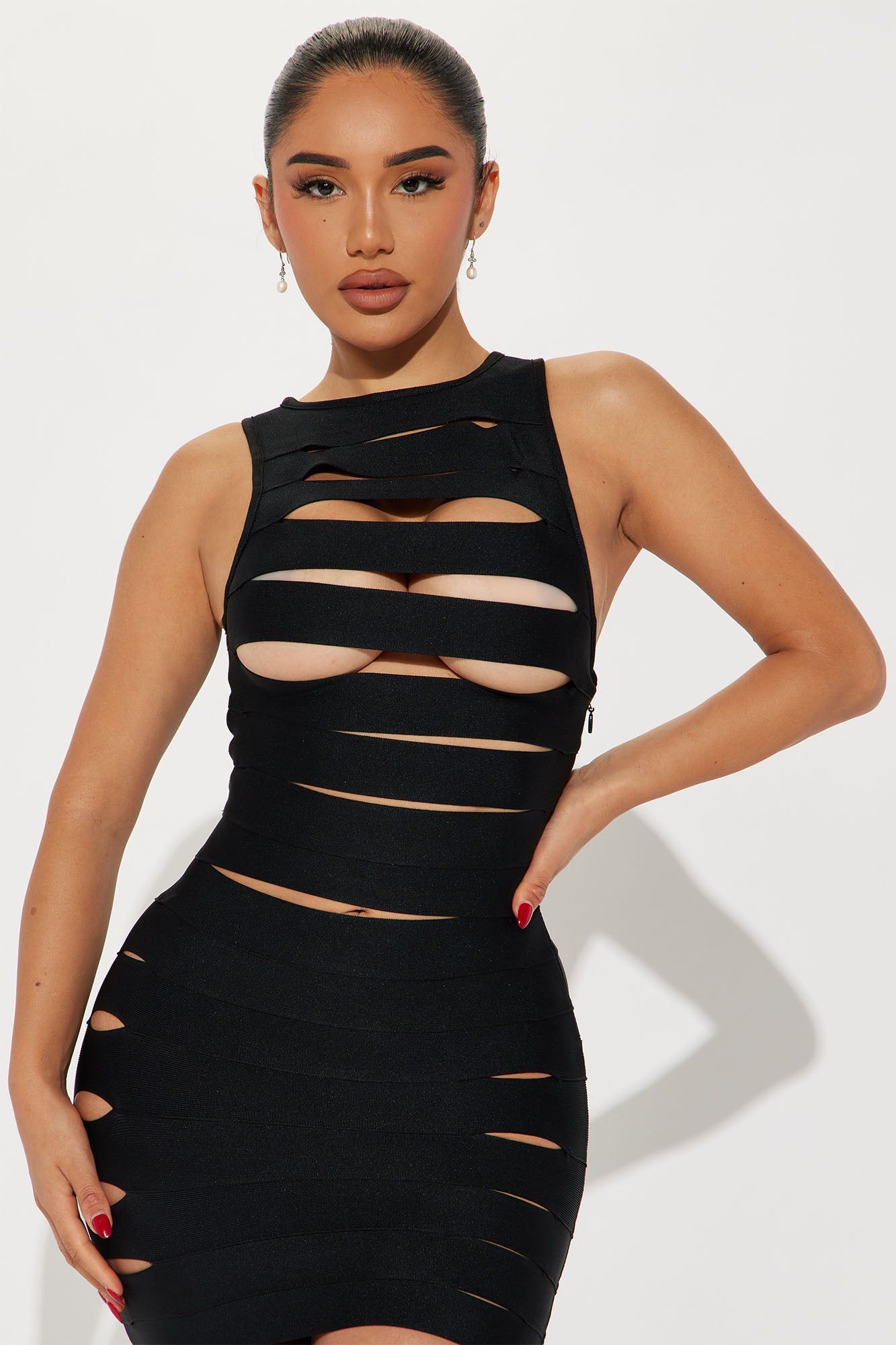 Brooke Bandage Midi Dress - Black sold by Fashion Nova product image thumbnail 2