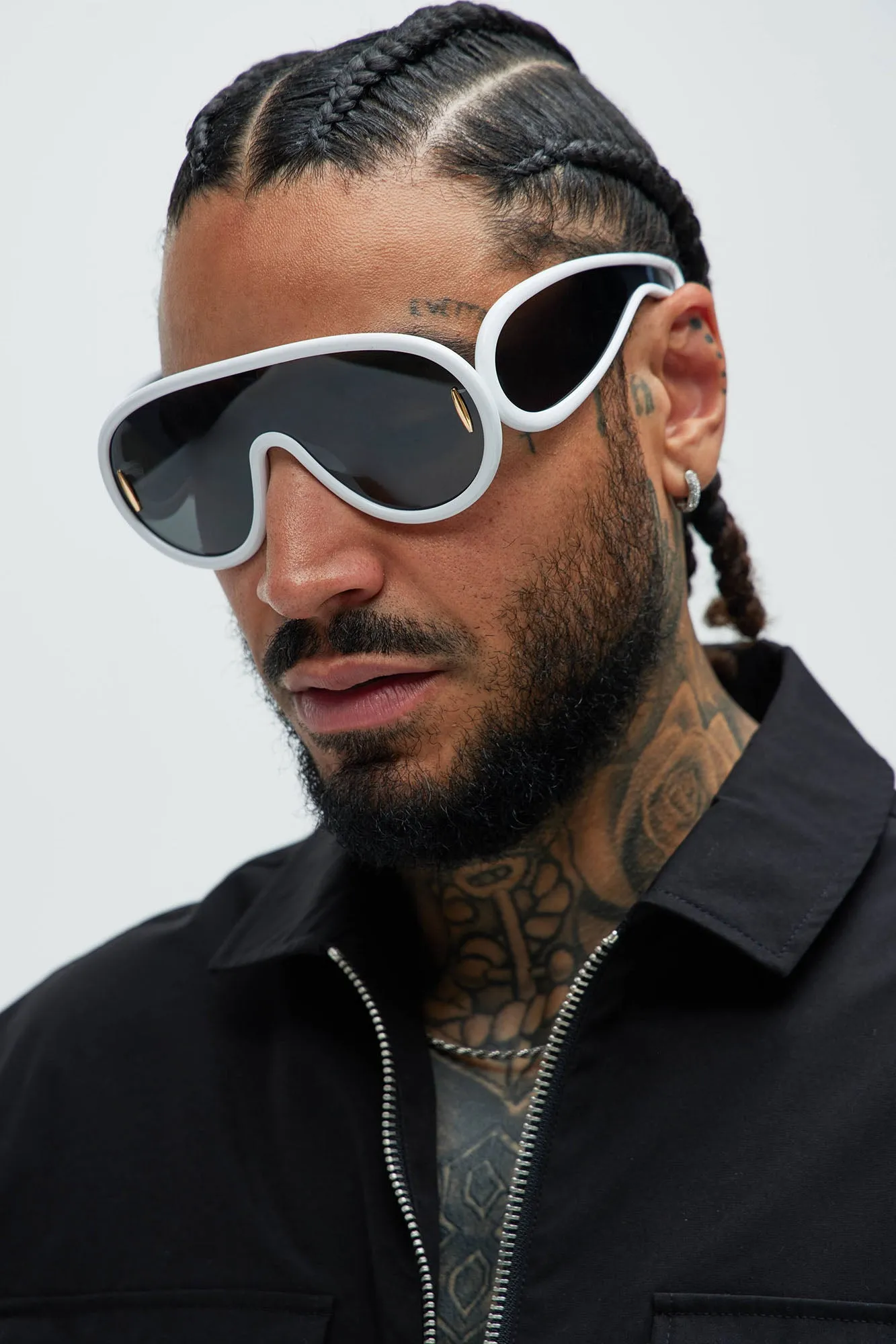 Frozen Presence Sunglasses - White sold by Fashion Nova