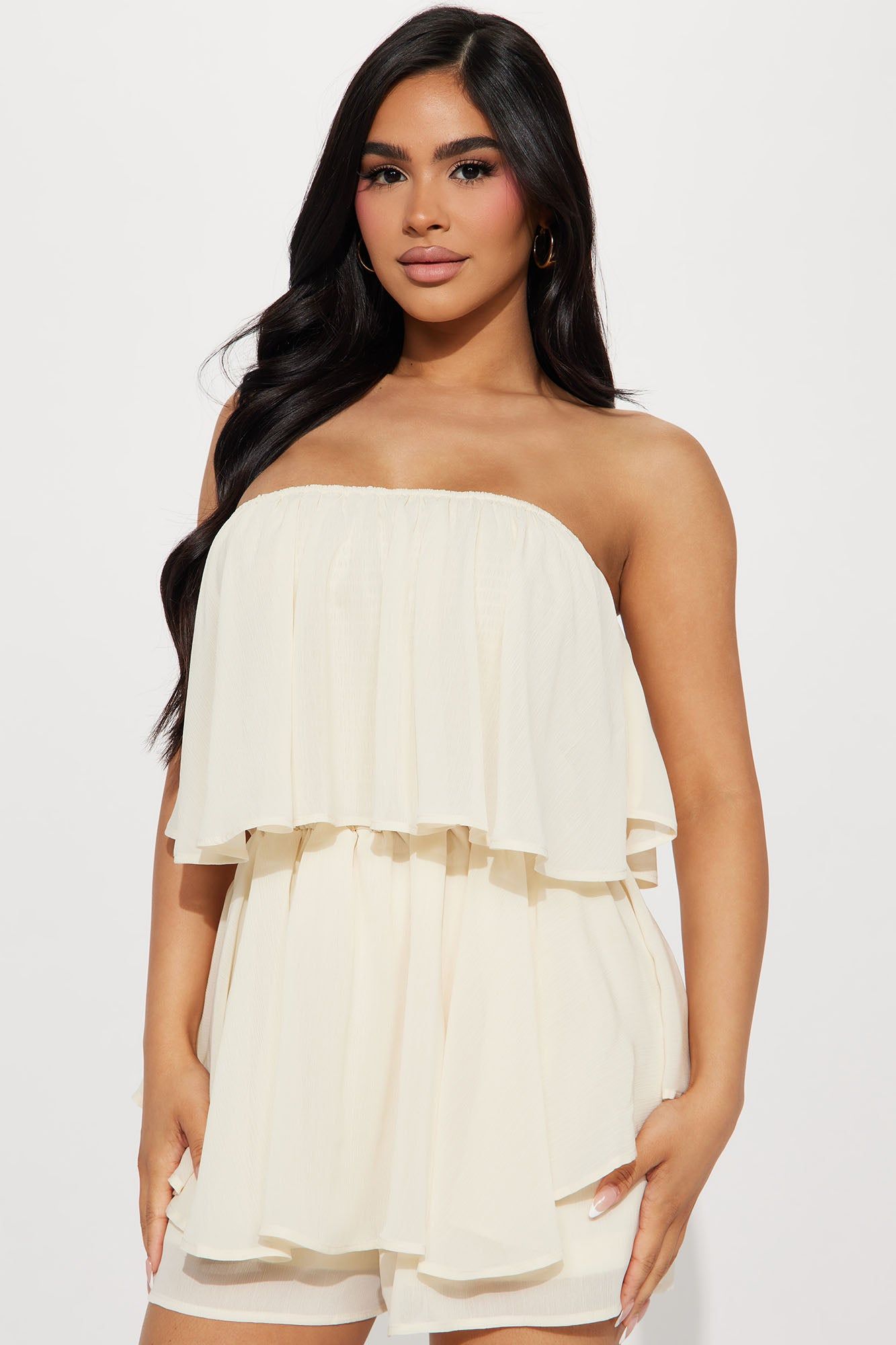 Emberlyn Romper - Cream sold by Fashion Nova product image thumbnail 2