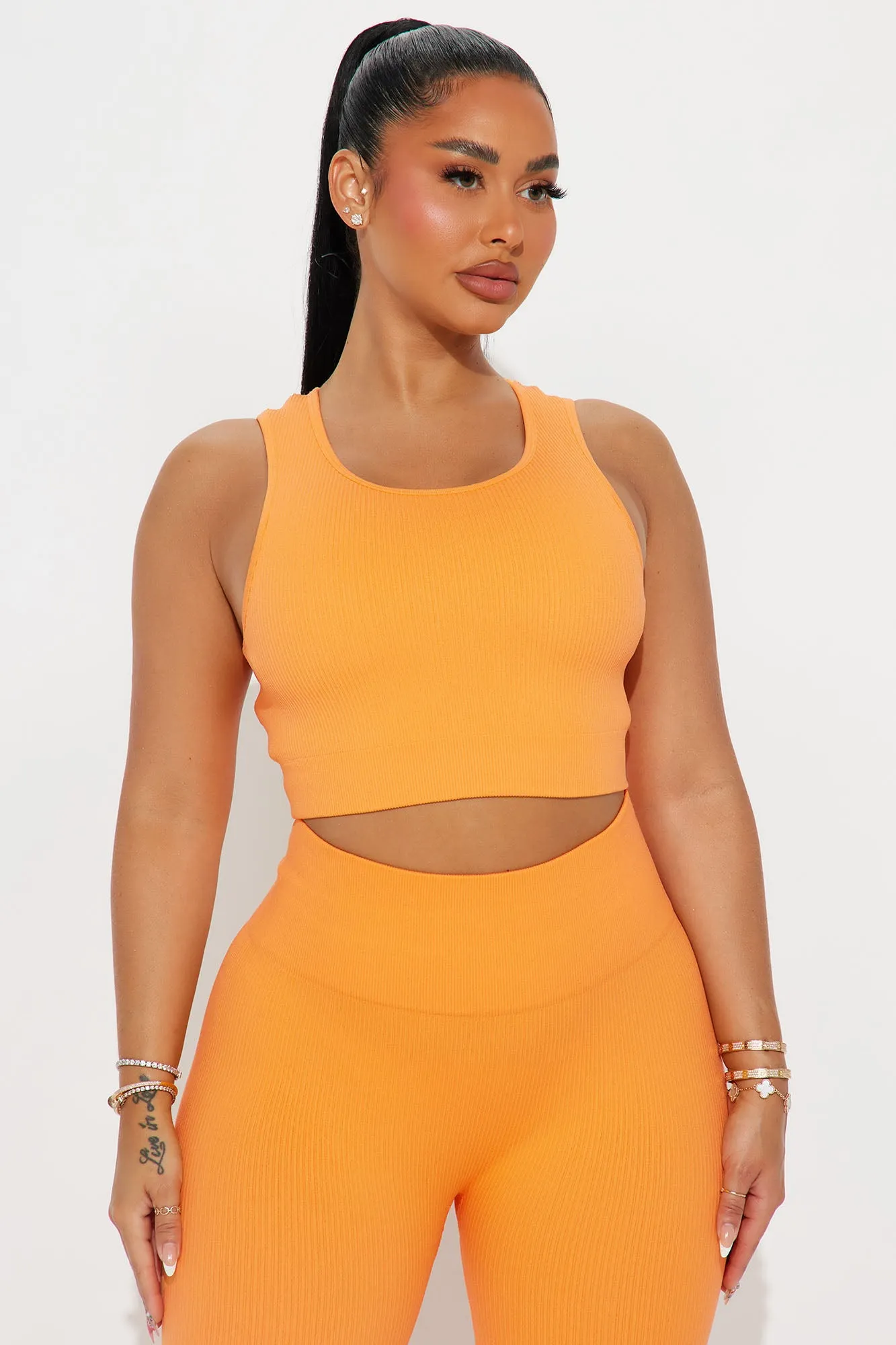 Beach Body Effortless Seamless Sports Bra - Tangerine sold by Fashion Nova