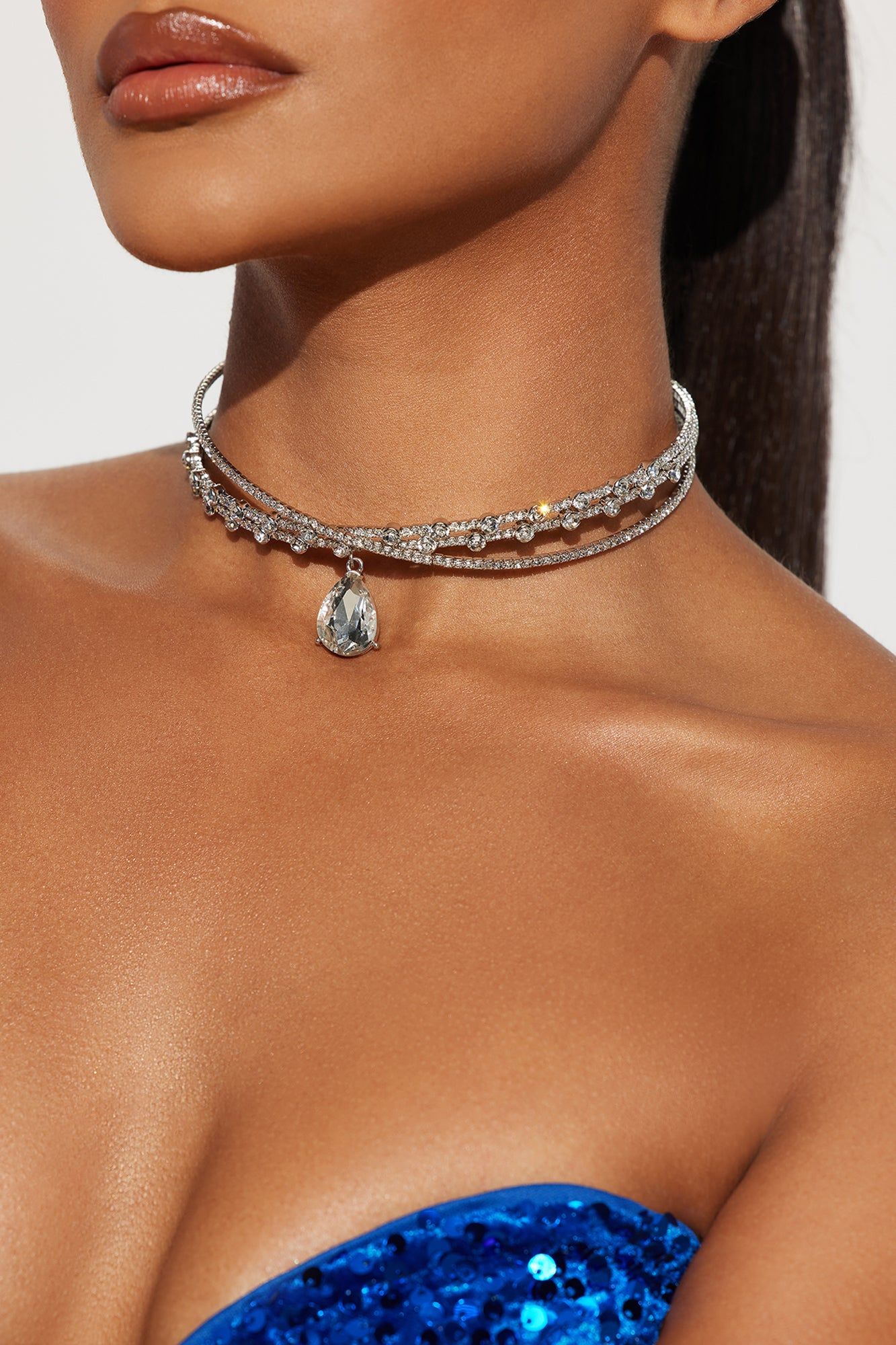 Pretty Admiration Choker - Silver sold by Fashion Nova