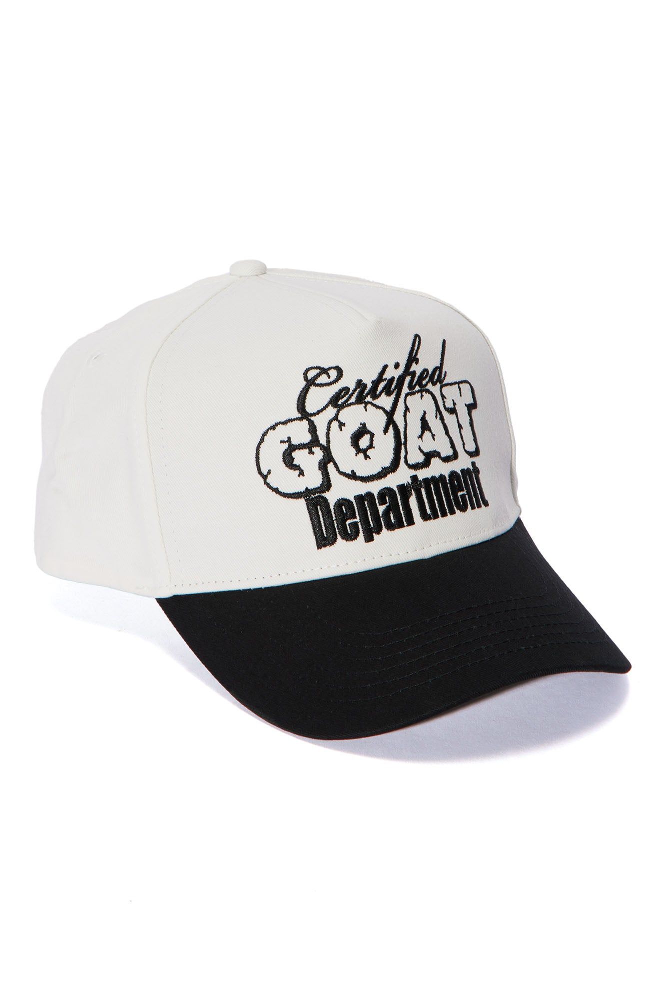 Certified Goat Snapback Hat - Black/White sold by Fashion Nova product image thumbnail 3