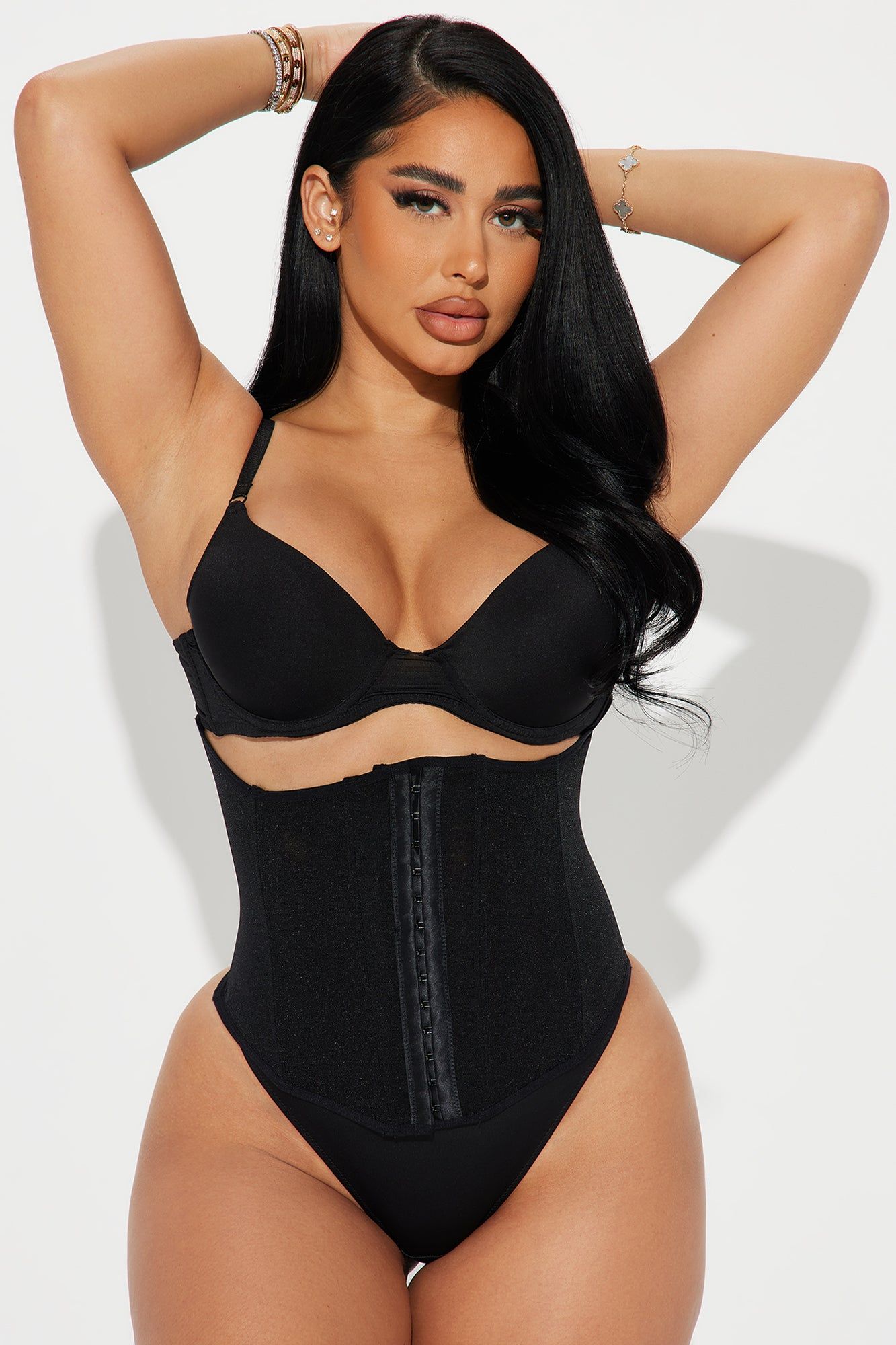 Sculpted And Sexy Shapewear Waist Trainer - Black sold by Fashion Nova