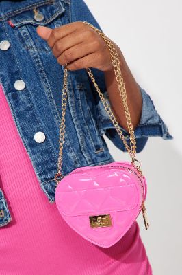 Mini Carrying Along Crossbody Bag - Fuchsia sold by Fashion Nova