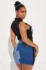 Damsel in Denim Mini Dress - Denim sold by Fashion Nova