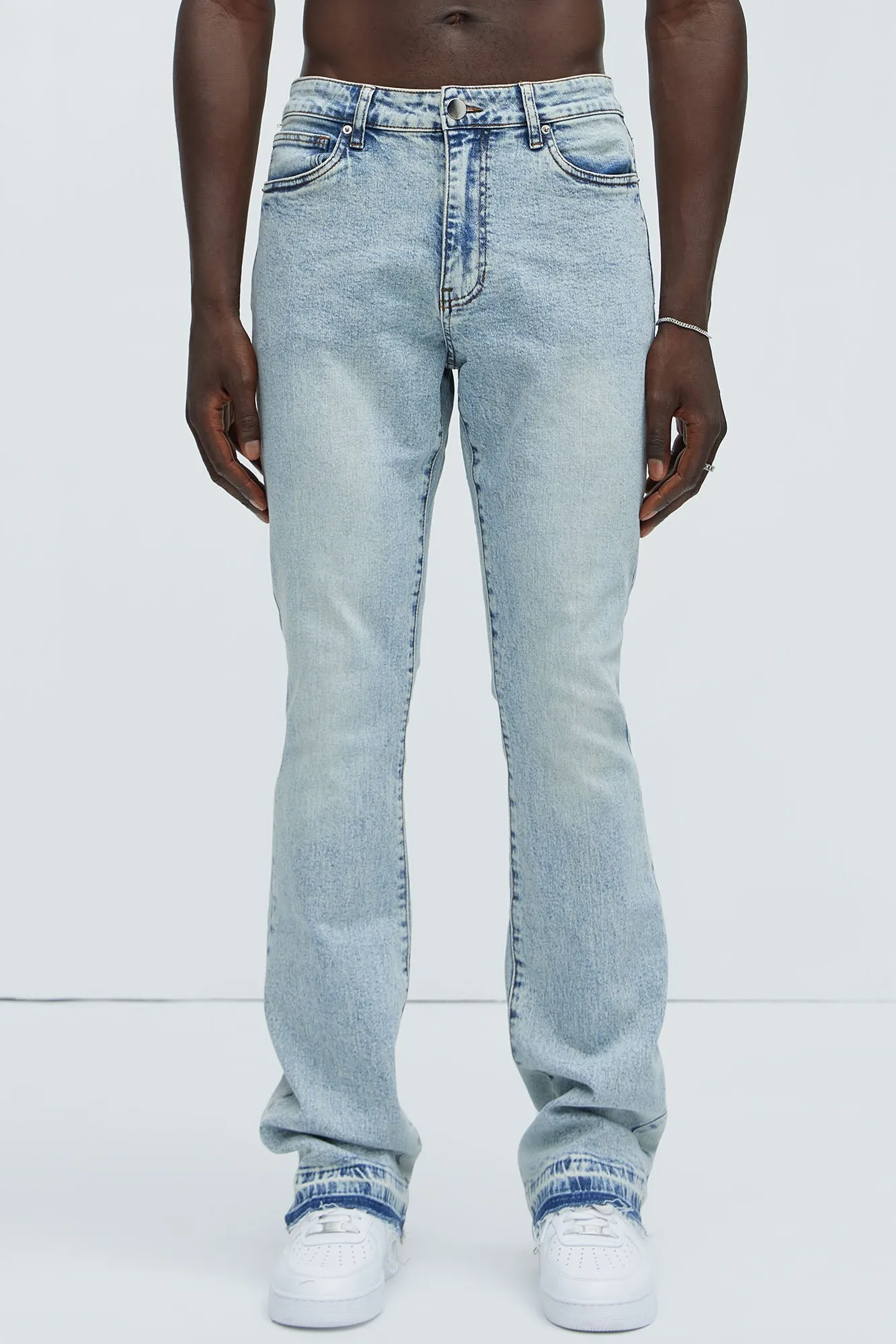 Cornell Stacked Skinny Flare Jeans - Light Wash sold by Fashion Nova product image thumbnail 3