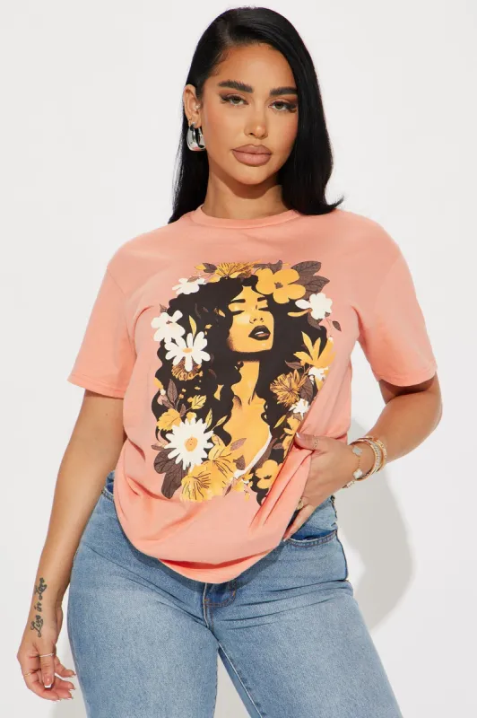 Inner Peace Graphic Tee - Blush sold by Fashion Nova