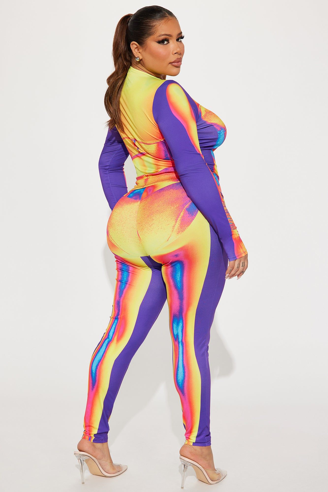 Night Vision Legging Set - Yellow/combo sold by Fashion Nova product image thumbnail 6