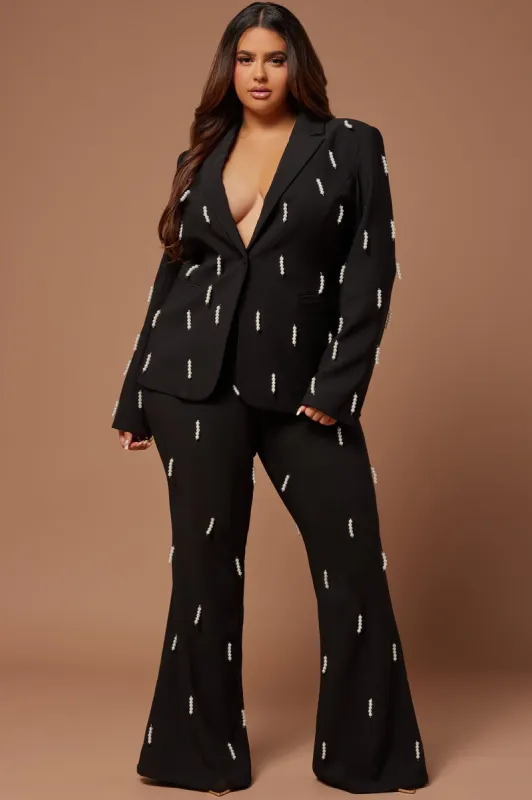 Bella Embellished Pant - Black sold by Fashion Nova