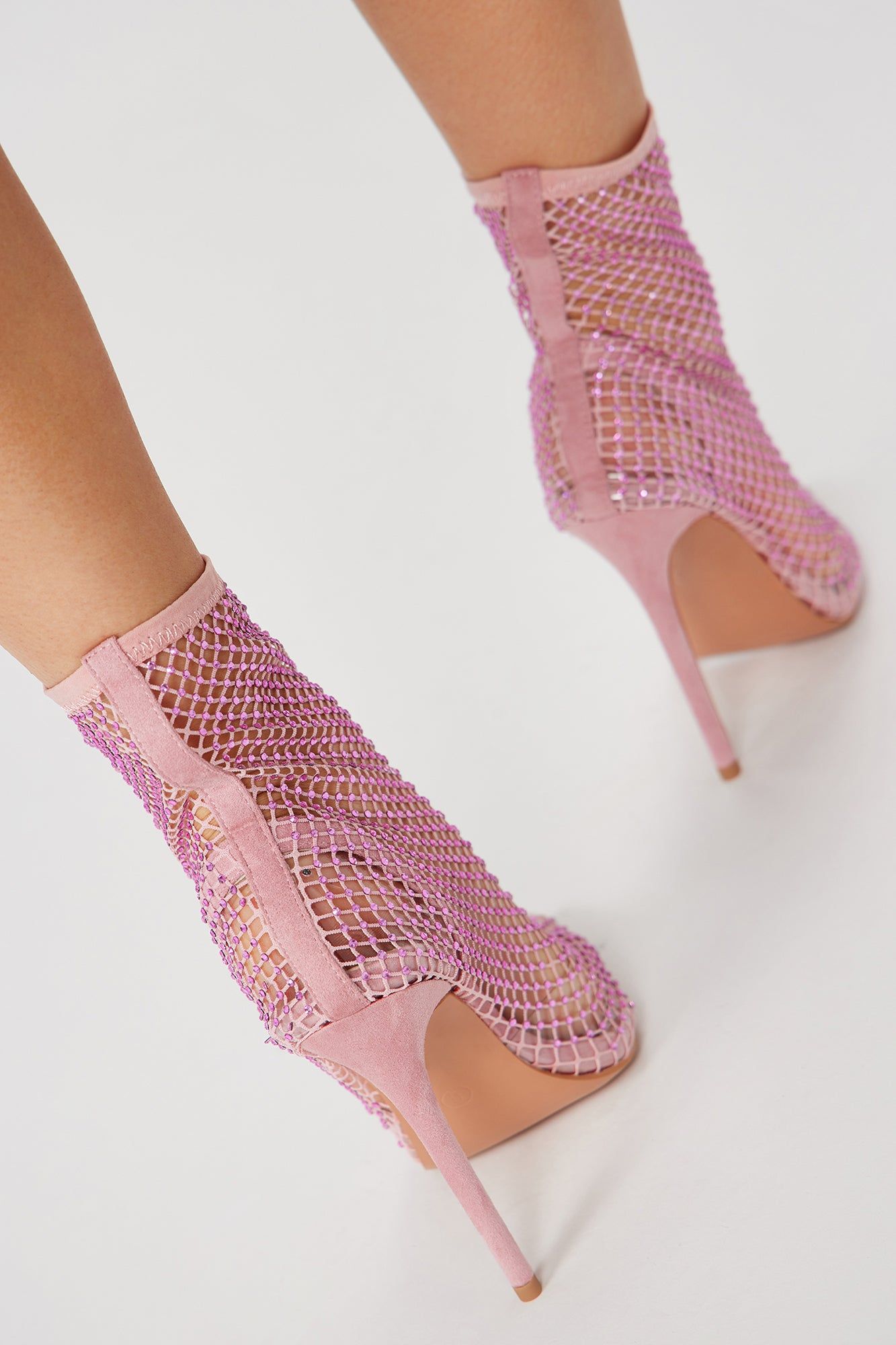 Shining Star Rhinestone Booties - Pink sold by Fashion Nova product image thumbnail 3