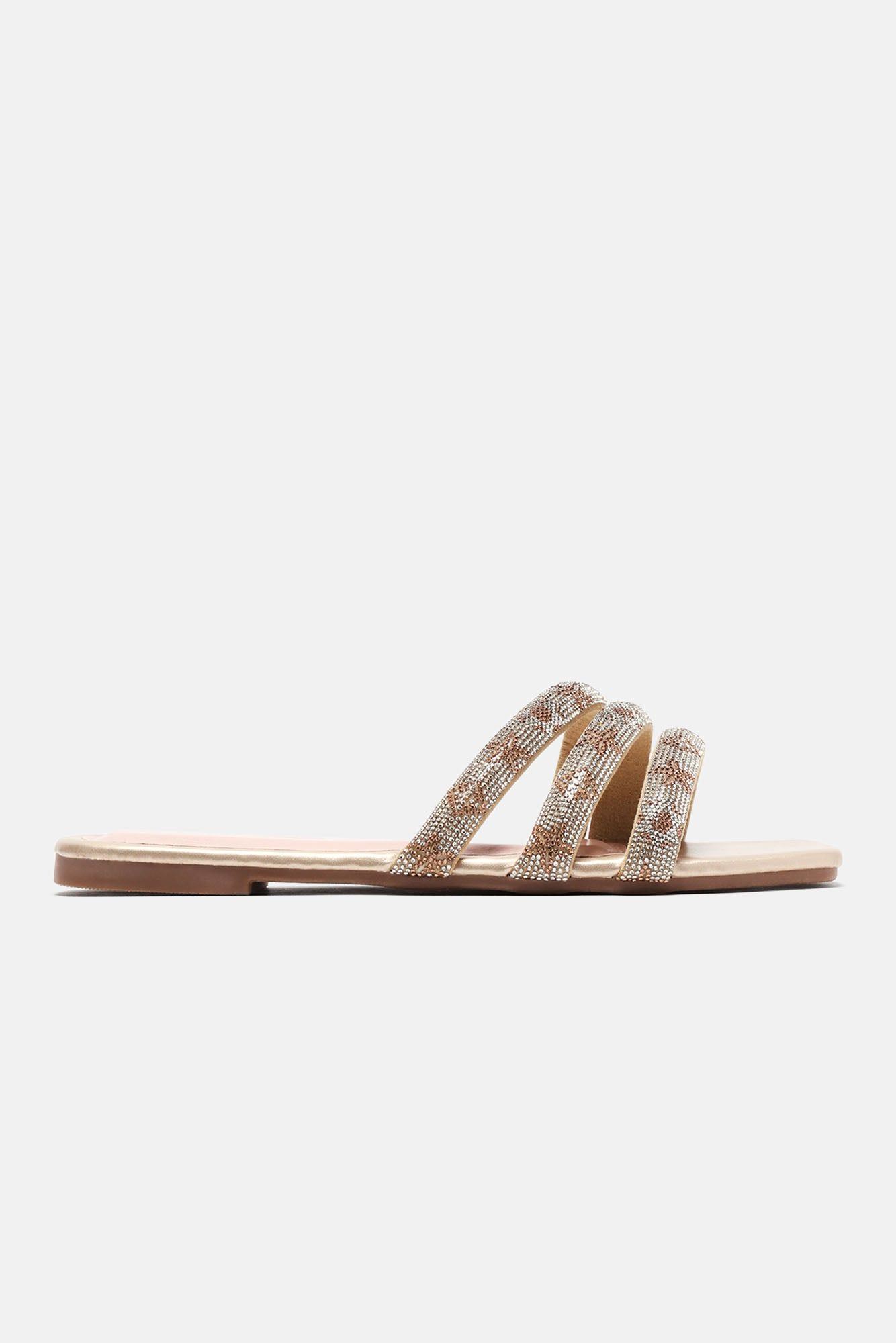 No Problem Flat Sandals - Gold sold by Fashion Nova product image thumbnail 3