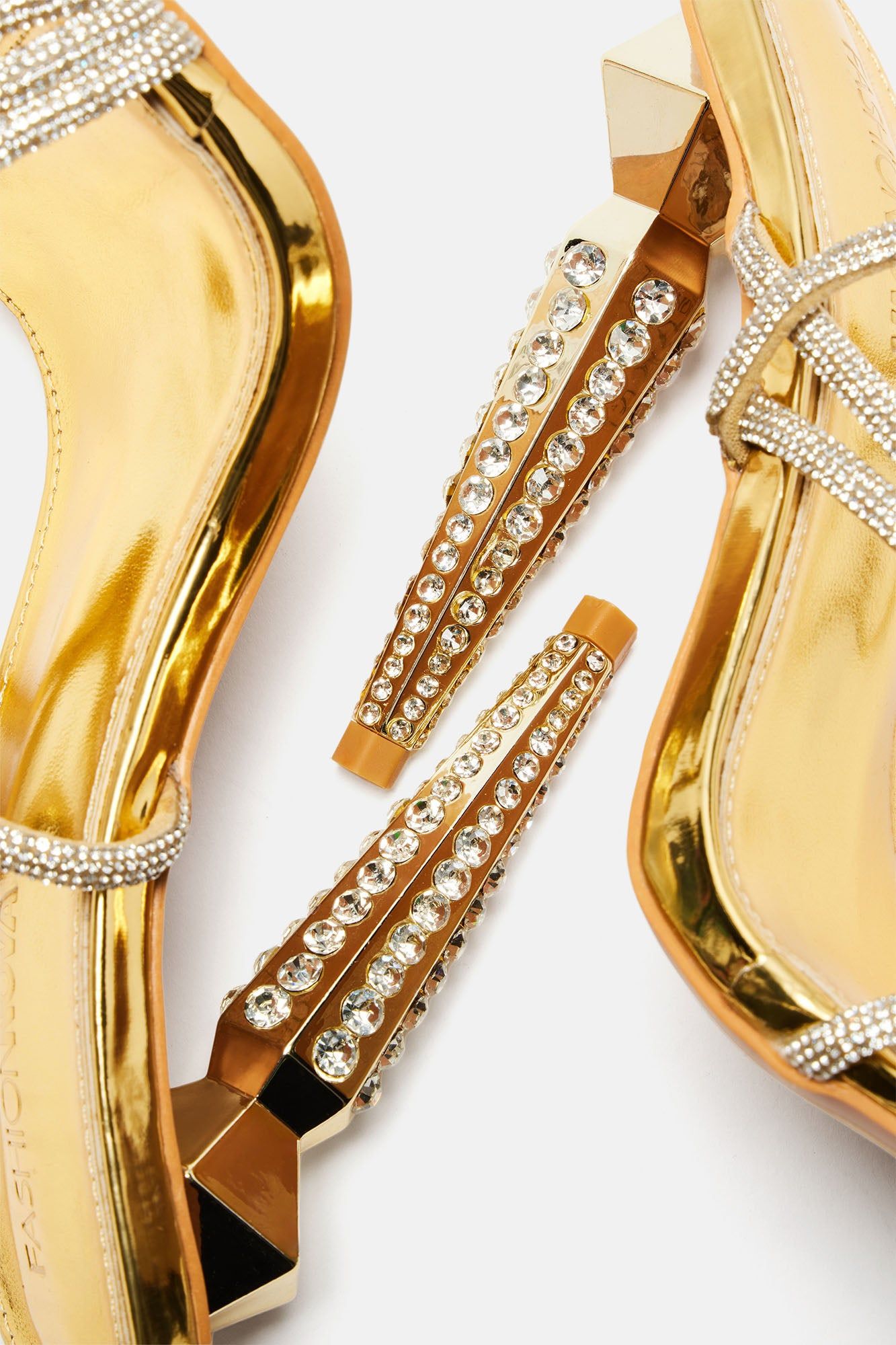 Corrine Embellished Heels - Gold sold by Fashion Nova product image thumbnail 5
