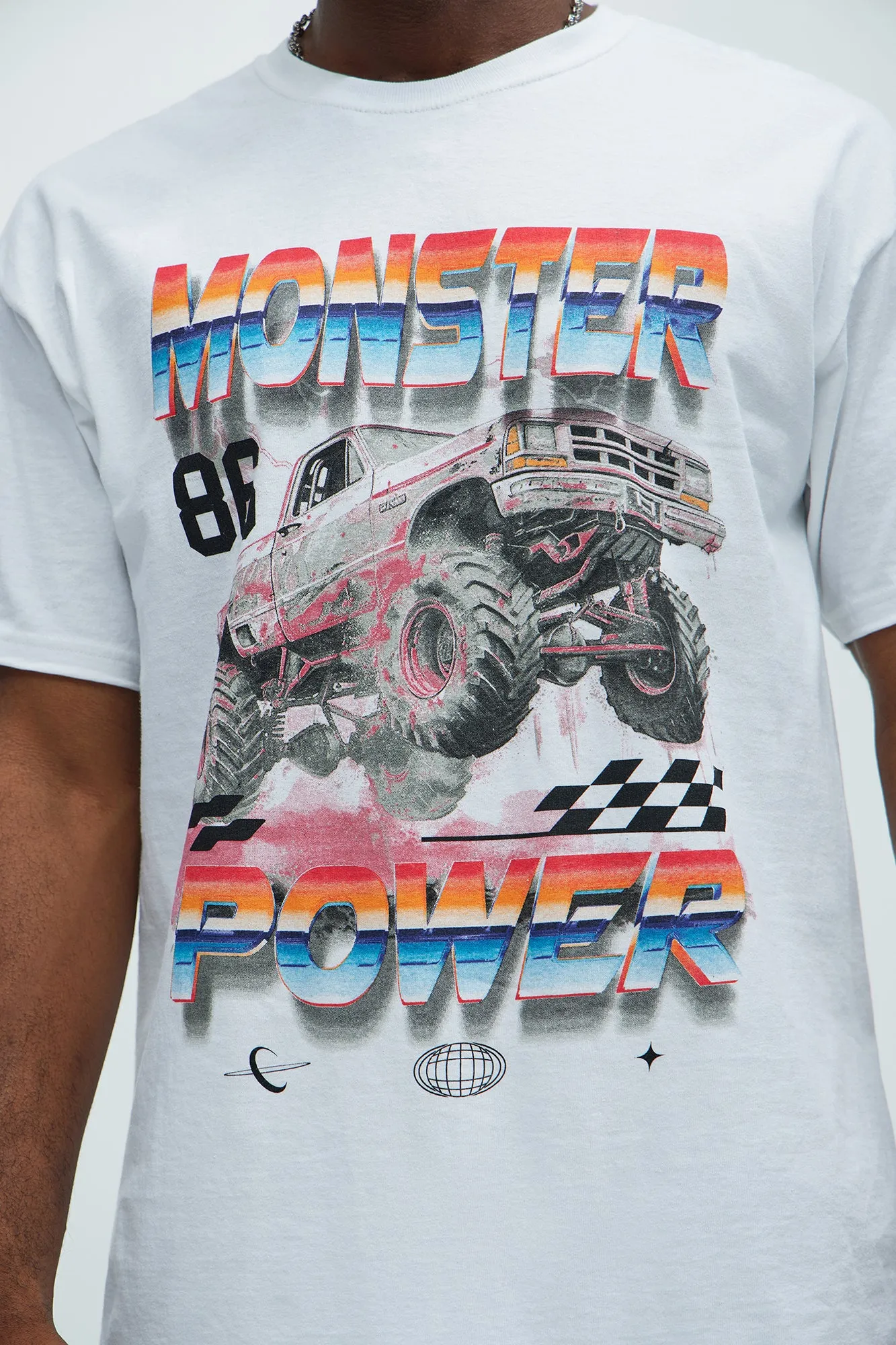 Monster Truck Power Short Sleeve Tee - White sold by Fashion Nova product image thumbnail 2