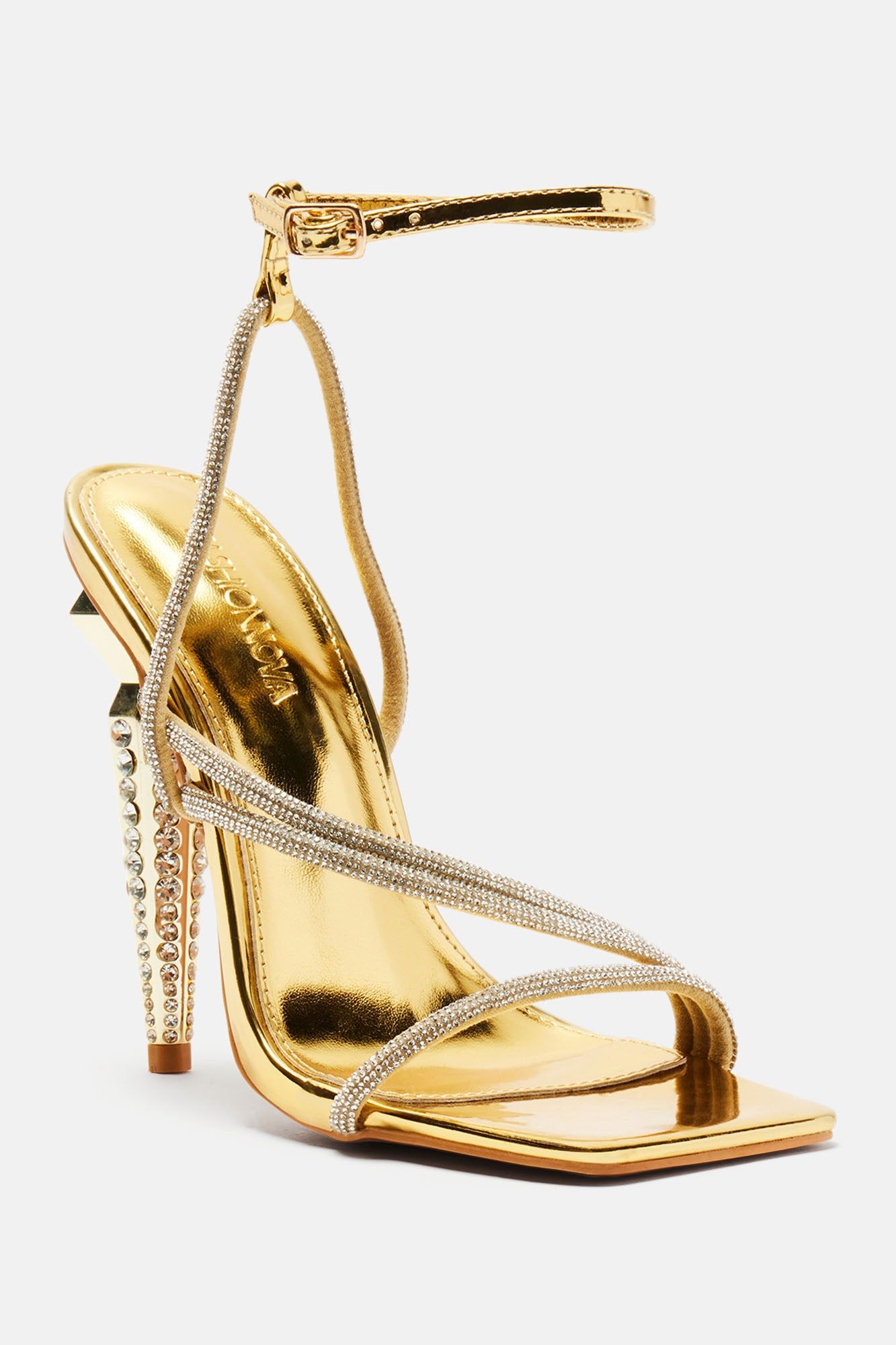 Corrine Embellished Heels - Gold sold by Fashion Nova product image thumbnail 2