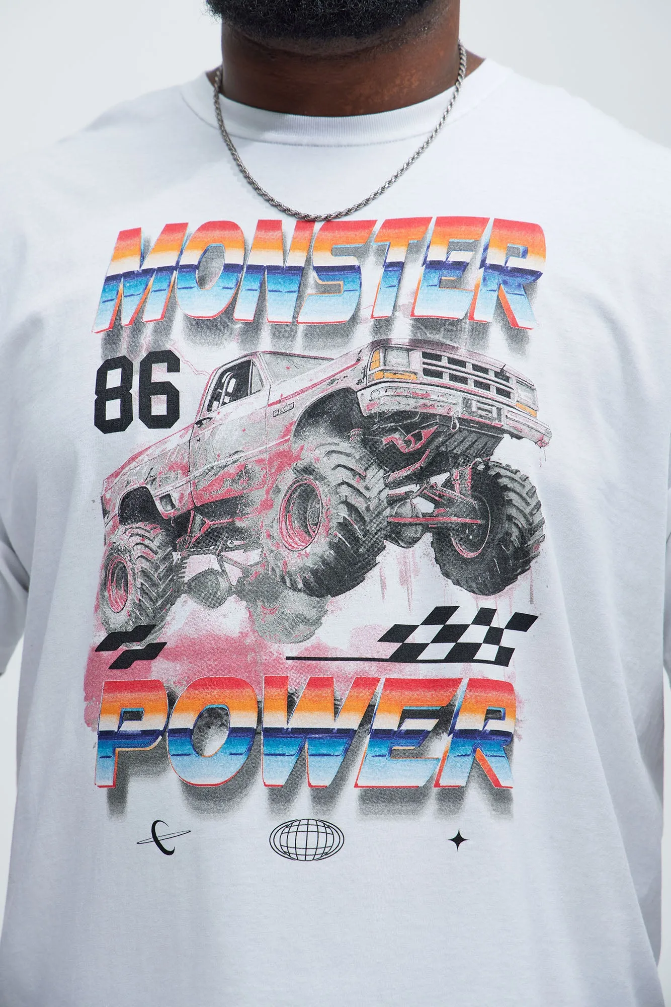 Monster Truck Power Short Sleeve Tee - White sold by Fashion Nova product image thumbnail 5