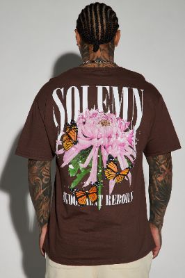 Solemn Judgement Short Sleeve Tee - Chocolate sold by Fashion Nova