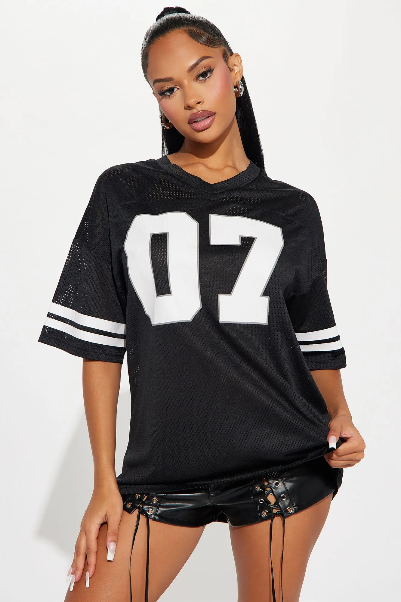 My Season Jersey Tee - Black sold by Fashion Nova