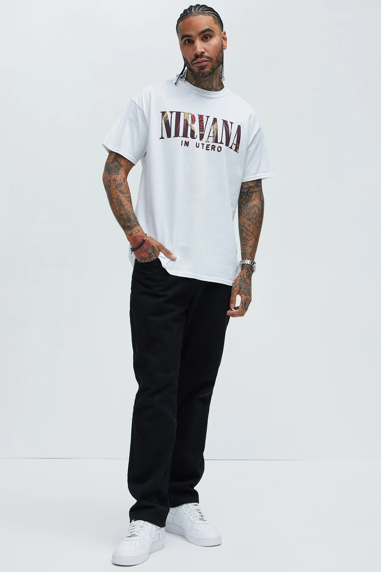 Nirvana In Utero Album Short Sleeve Tee - White sold by Fashion Nova product image thumbnail 2