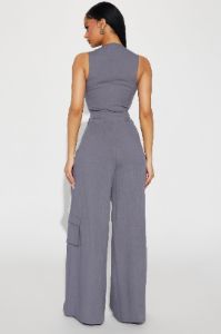 Justine Pant Set - Grey sold by Fashion Nova