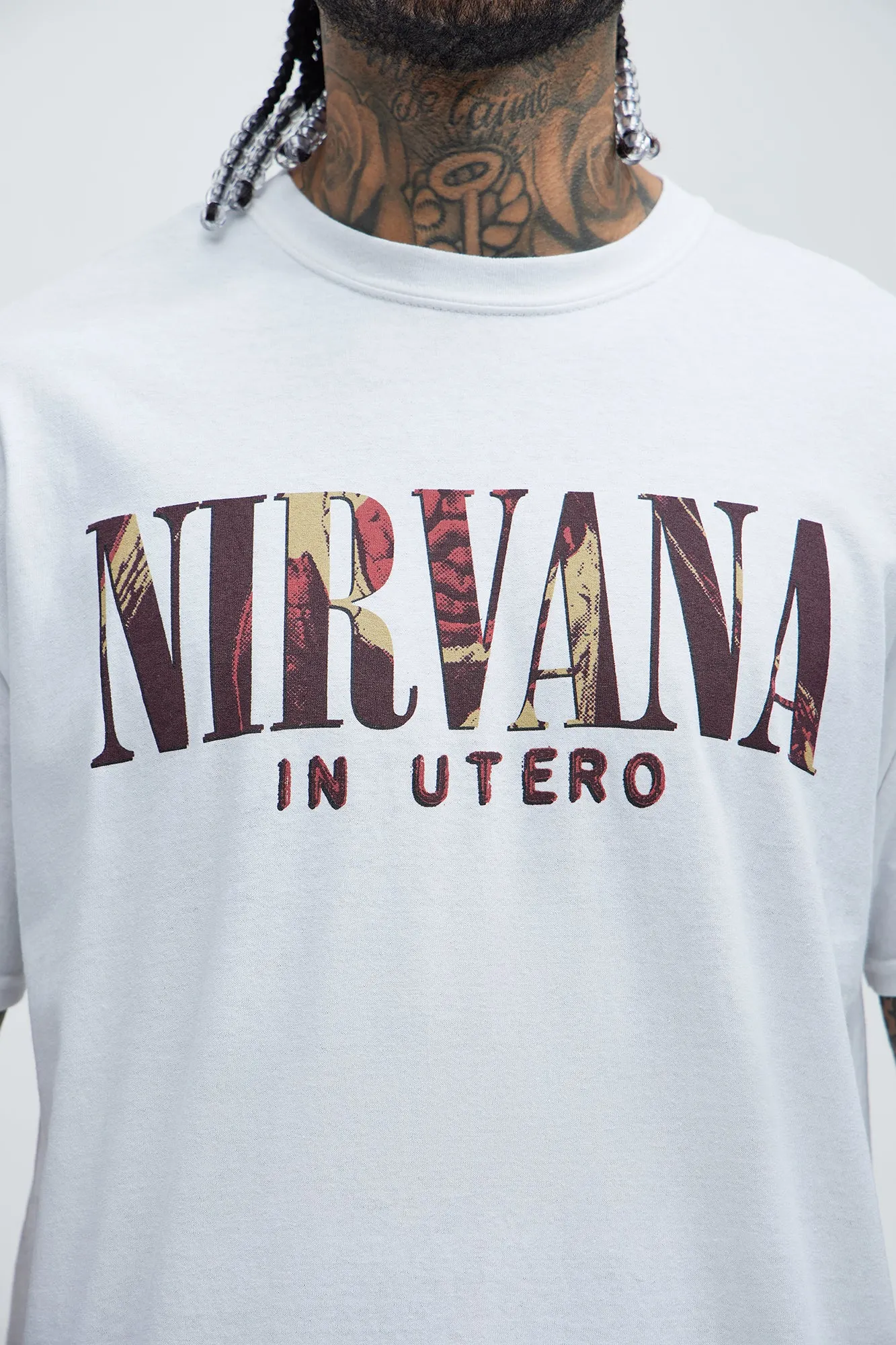 Nirvana In Utero Album Short Sleeve Tee - White sold by Fashion Nova product image thumbnail 3