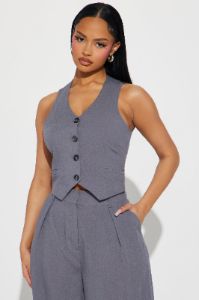 Justine Pant Set - Grey sold by Fashion Nova