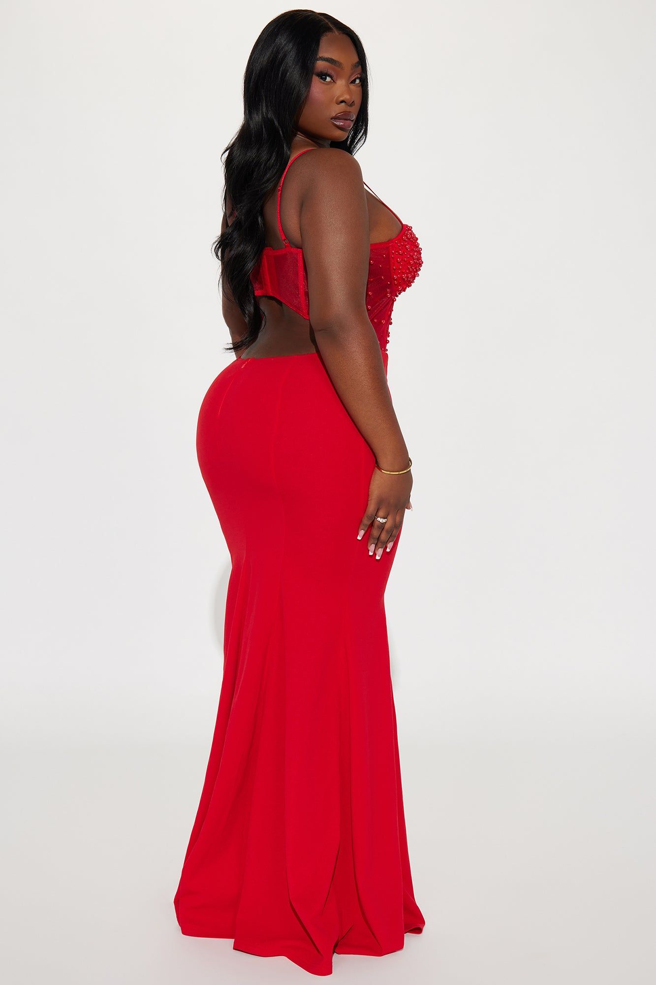 Bella Embellished Gown - Red sold by Fashion Nova product image thumbnail 6
