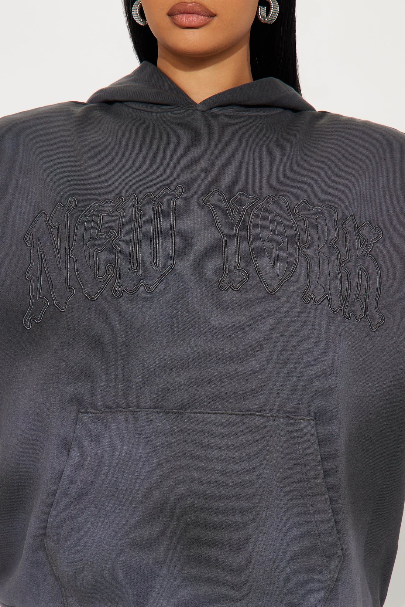 Fell In Love With New York Hoodie - Grey sold by Fashion Nova product image thumbnail 4