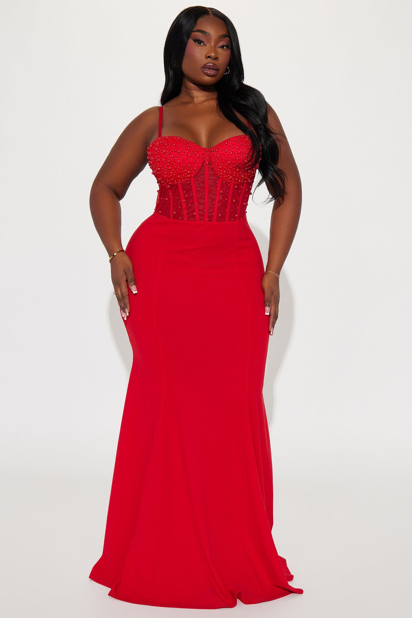 Bella Embellished Gown - Red sold by Fashion Nova product image thumbnail 4