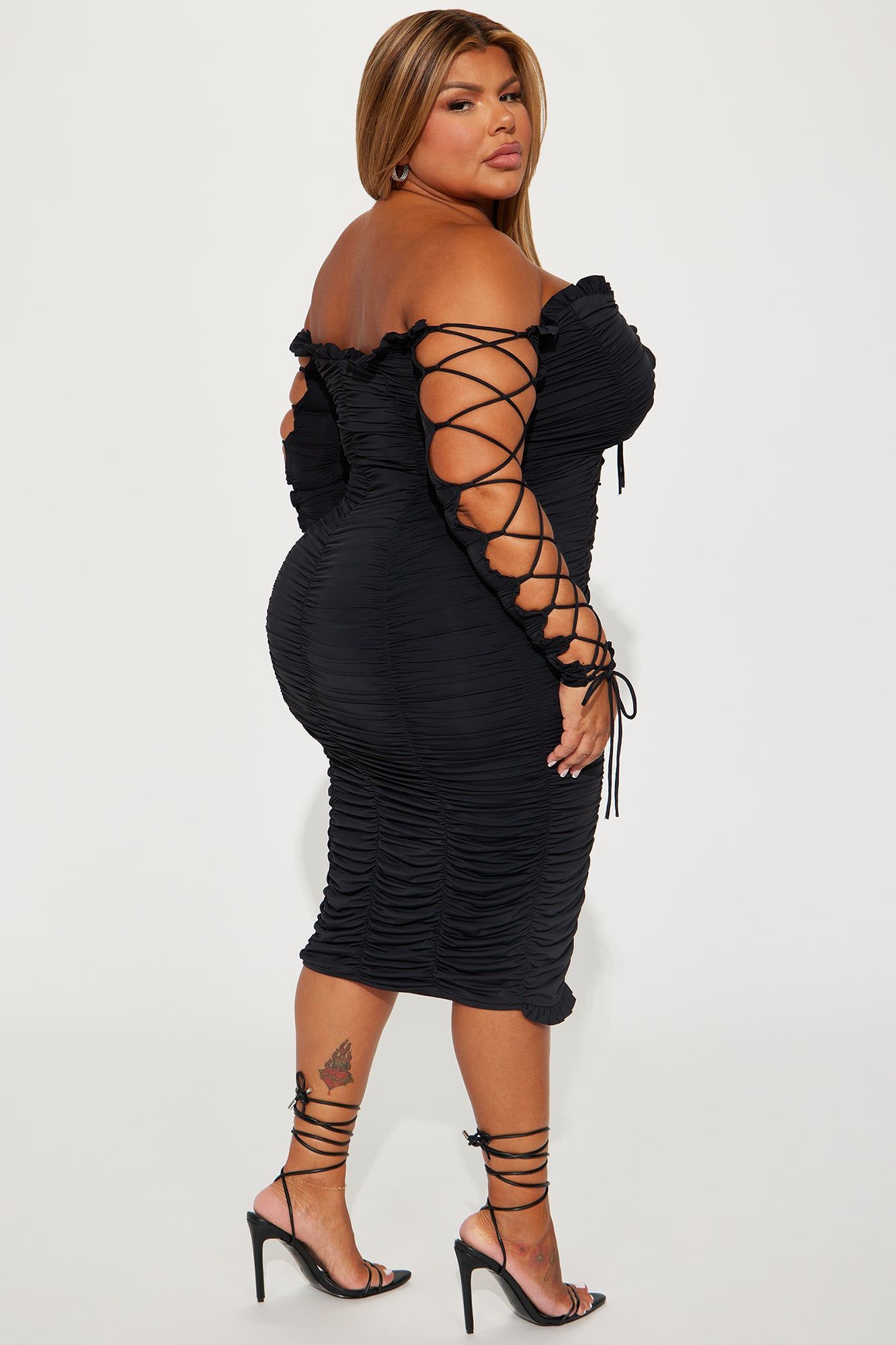 Time to Slay Midi Dress - Black sold by Fashion Nova product image thumbnail 6