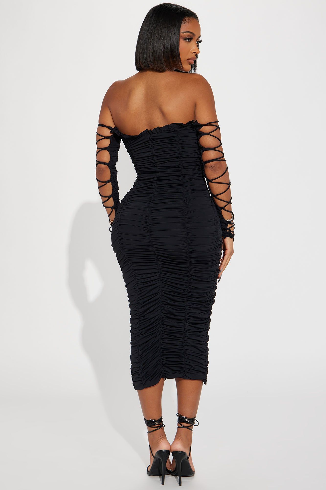 Time to Slay Midi Dress - Black sold by Fashion Nova product image thumbnail 3
