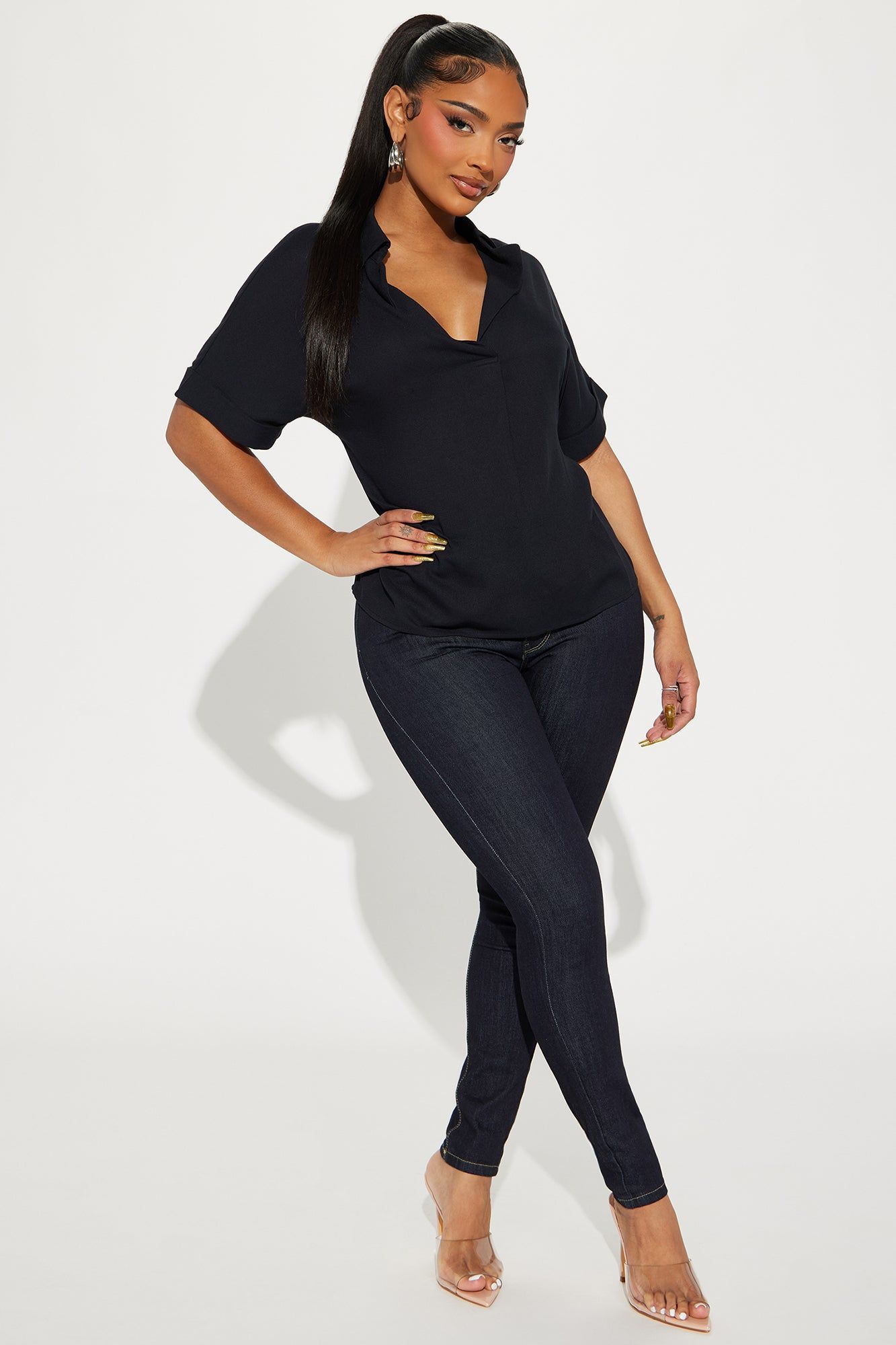 Daily Duty Blouse Top - Black sold by Fashion Nova product image thumbnail 2