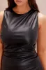 Leather Milan Top - Black sold by Fashion Nova