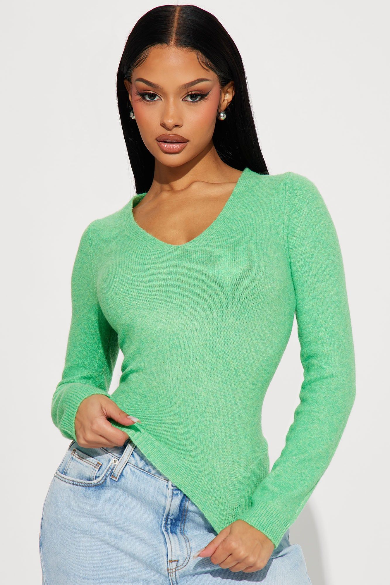 Alexia Sweater - Green sold by Fashion Nova