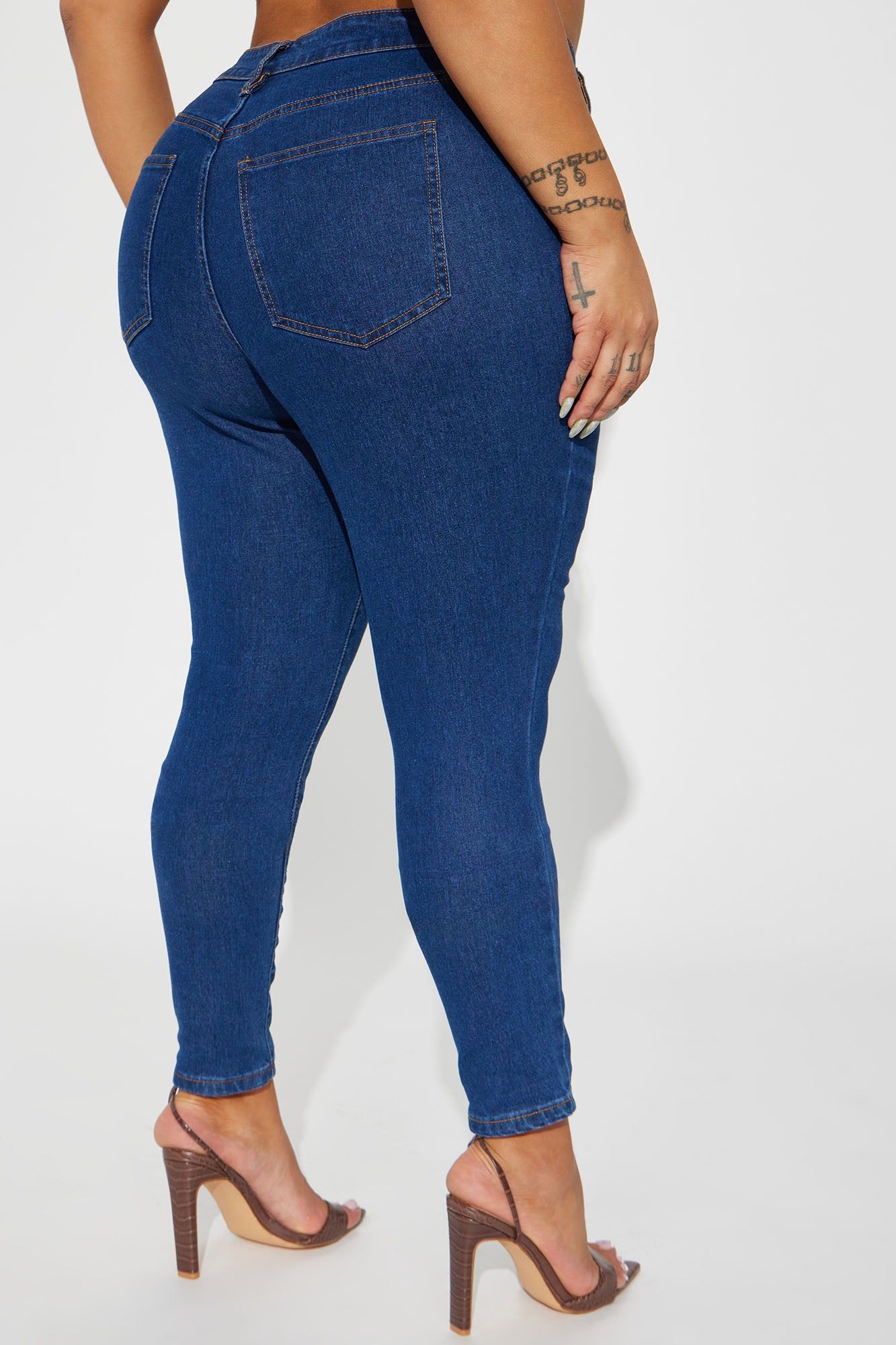 Bethany Basic Stretch Skinny Jeans - Dark Wash sold by Fashion Nova product image thumbnail 7