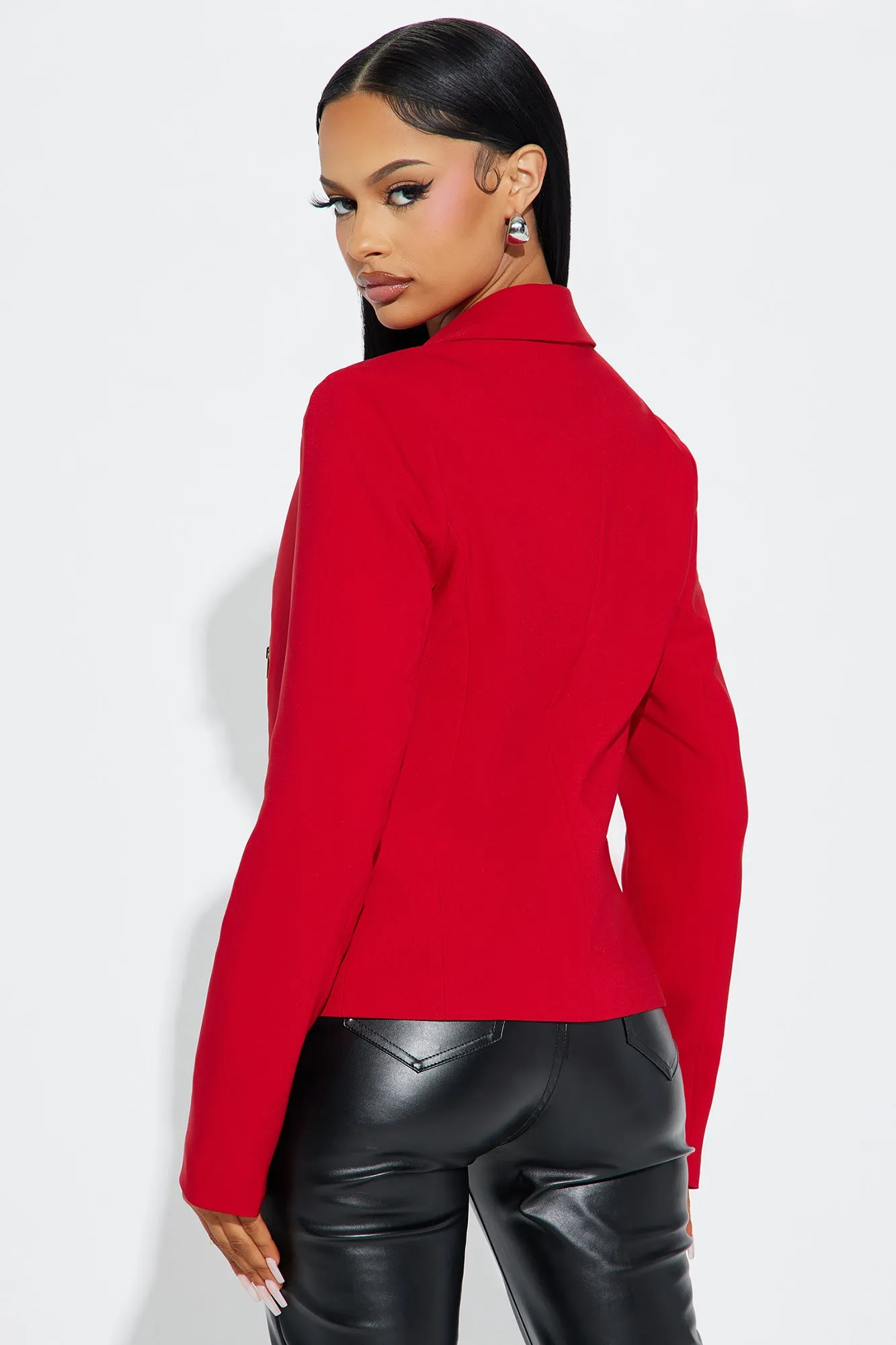 Hold It Down Blazer - Red sold by Fashion Nova product image thumbnail 4