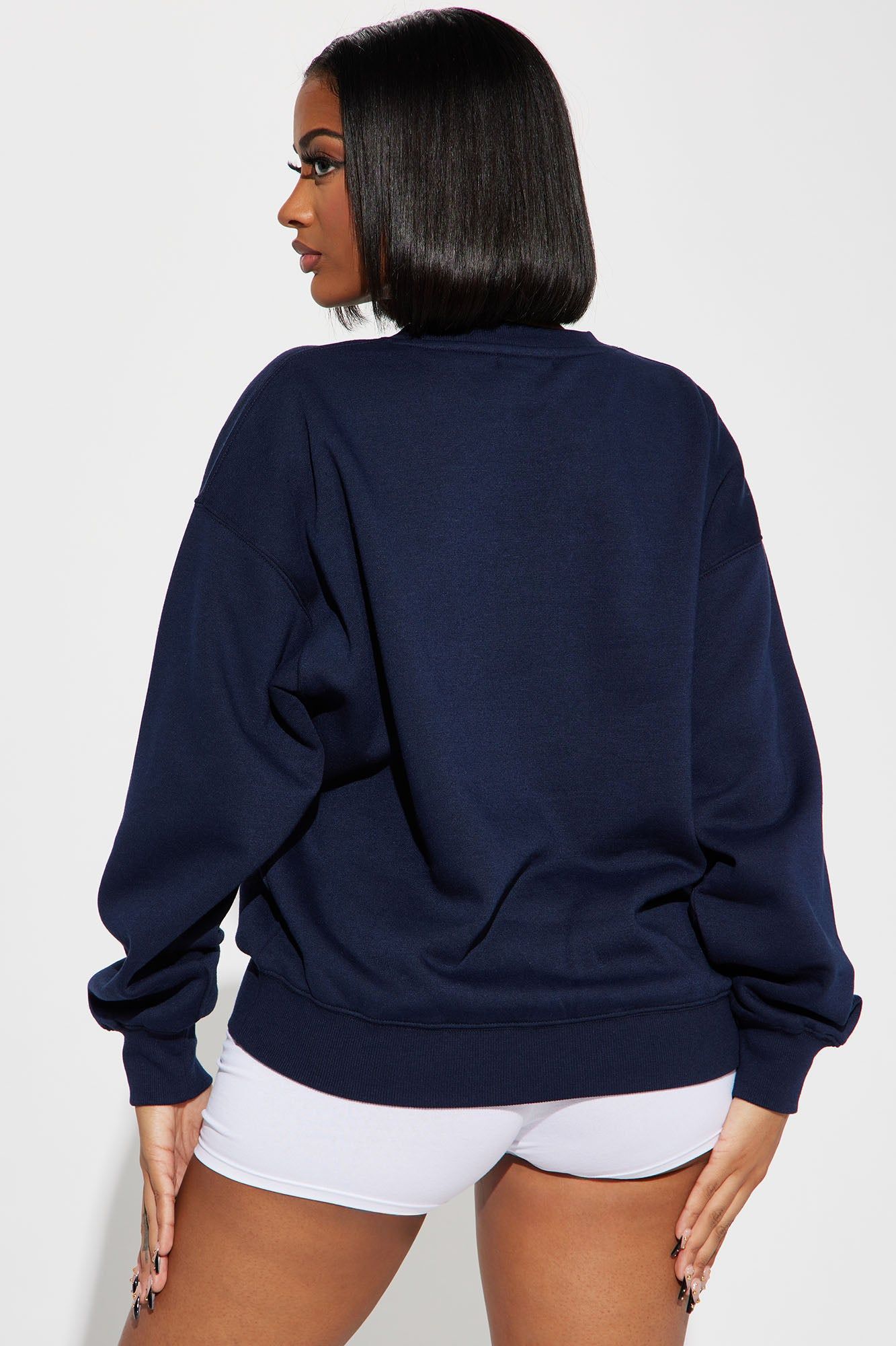 Hamptons Lounge Sweatshirt - Navy sold by Fashion Nova product image thumbnail 3