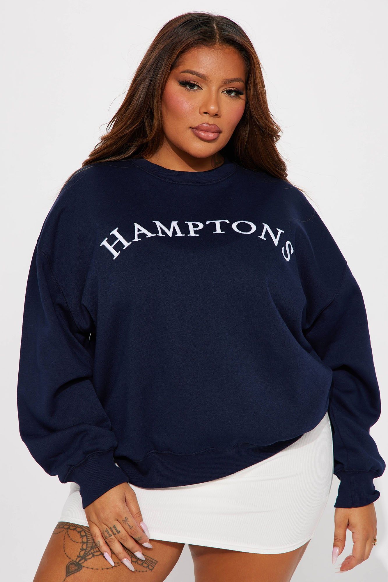 Hamptons Lounge Sweatshirt - Navy sold by Fashion Nova product image thumbnail 5