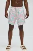 Pastel Floral Warm Up Shorts - Pink/combo sold by Fashion Nova